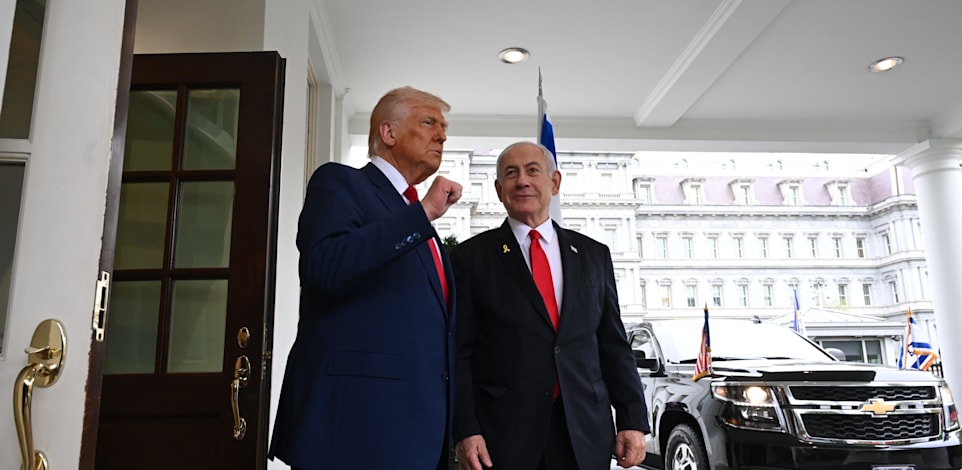 בנימין נתניהו ודונלד טראמפ, הערב / צילום: אבי אוחיון, לע''מ